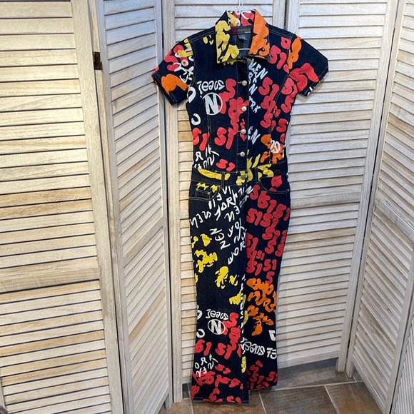 Neeso graffiti jeans jumpsuit - Picture 1 of 10